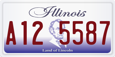 IL license plate A125587