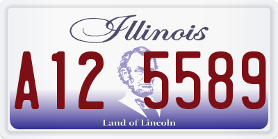 IL license plate A125589