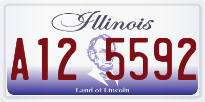 IL license plate A125592