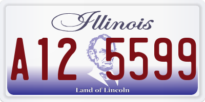 IL license plate A125599