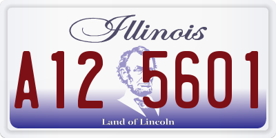 IL license plate A125601
