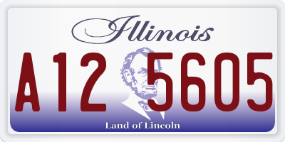 IL license plate A125605