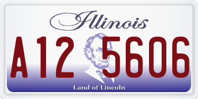 IL license plate A125606