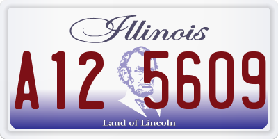 IL license plate A125609