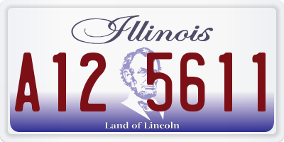 IL license plate A125611