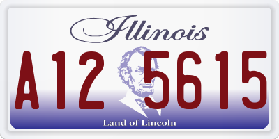 IL license plate A125615