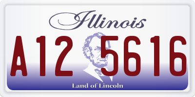 IL license plate A125616