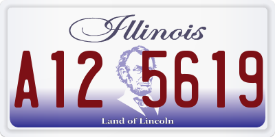 IL license plate A125619