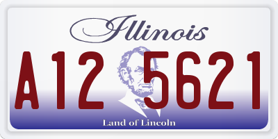 IL license plate A125621