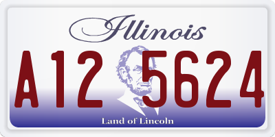 IL license plate A125624