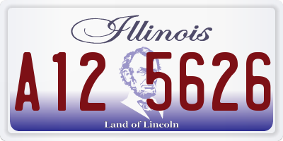 IL license plate A125626