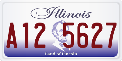IL license plate A125627