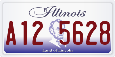 IL license plate A125628
