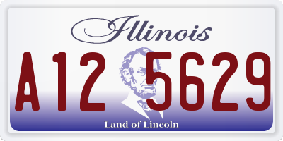 IL license plate A125629