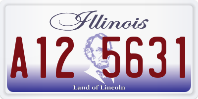 IL license plate A125631