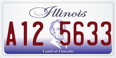 IL license plate A125633