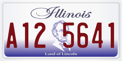 IL license plate A125641