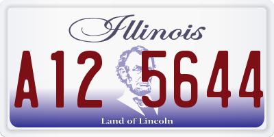 IL license plate A125644