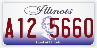 IL license plate A125660