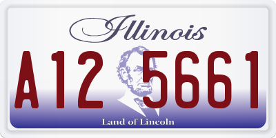 IL license plate A125661