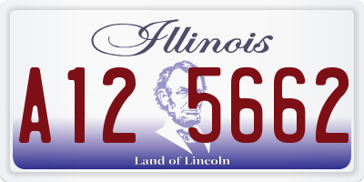 IL license plate A125662