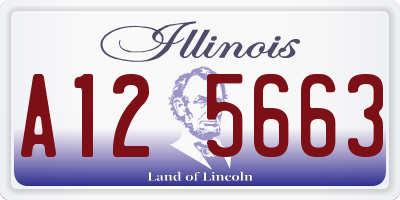IL license plate A125663