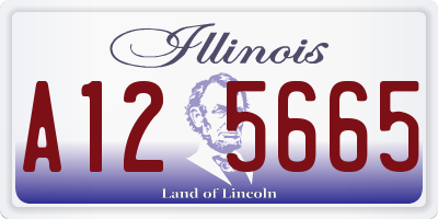 IL license plate A125665