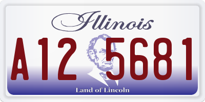 IL license plate A125681