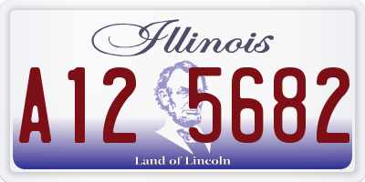 IL license plate A125682