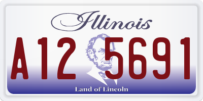IL license plate A125691
