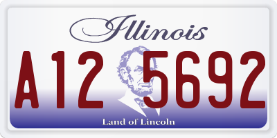 IL license plate A125692