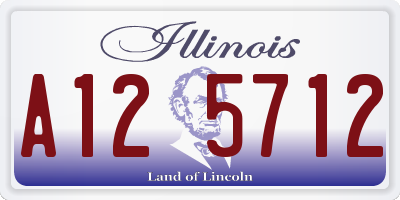 IL license plate A125712