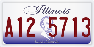 IL license plate A125713