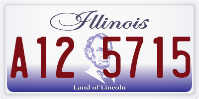 IL license plate A125715