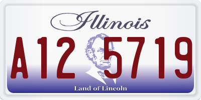 IL license plate A125719
