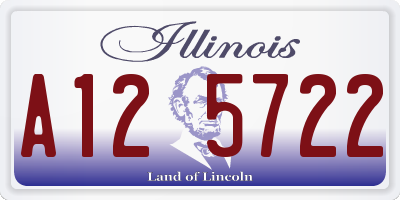 IL license plate A125722