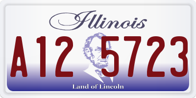 IL license plate A125723
