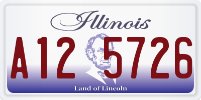IL license plate A125726