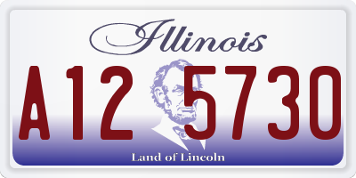 IL license plate A125730