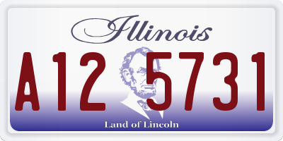 IL license plate A125731