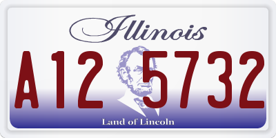 IL license plate A125732