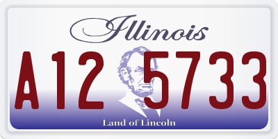 IL license plate A125733
