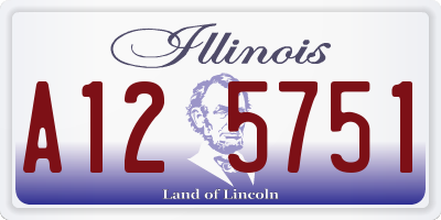 IL license plate A125751