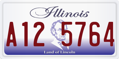 IL license plate A125764