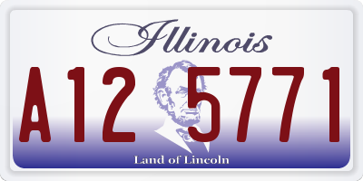 IL license plate A125771