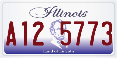 IL license plate A125773