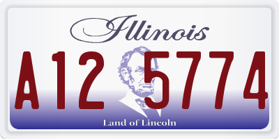 IL license plate A125774