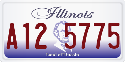 IL license plate A125775