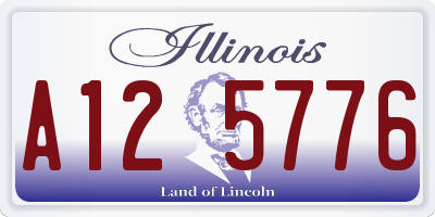 IL license plate A125776