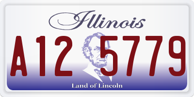 IL license plate A125779